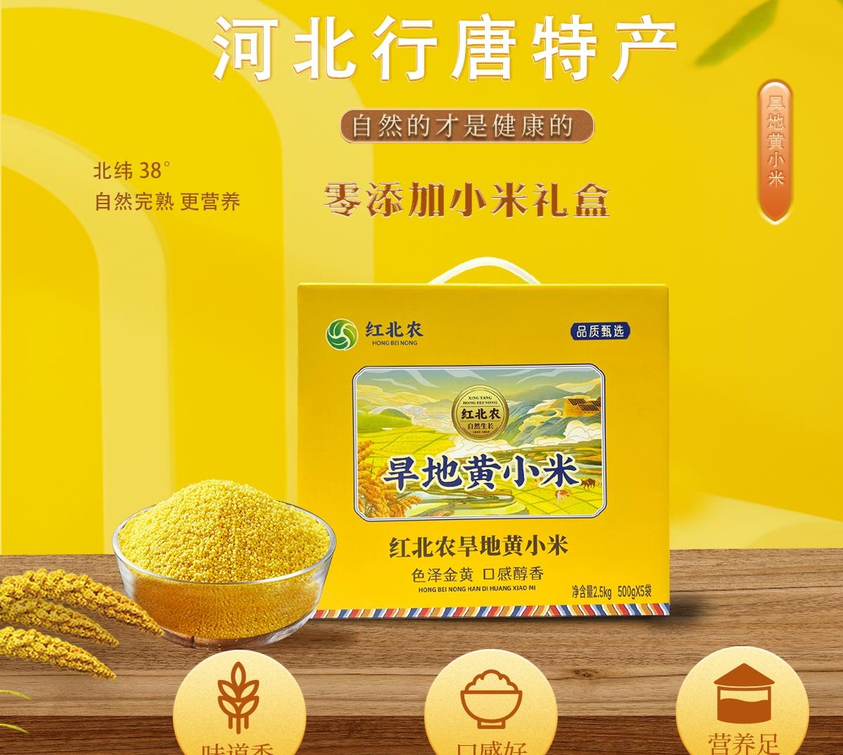 行唐旱地黄小米普通礼盒装